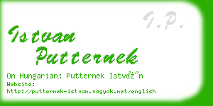 istvan putternek business card